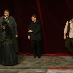 Juan Pons, Patrick Fournillier, Sylvie Valayre, José Cura (LA FANCIULLA DEL WEST, Opernhaus 2004-05-09)